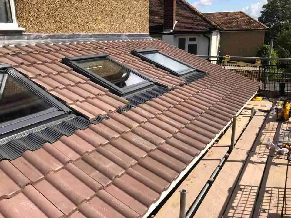 ridge tile repair on a residential tile roof in rathmines ridge tile repair on a residential tile roof in rathmines